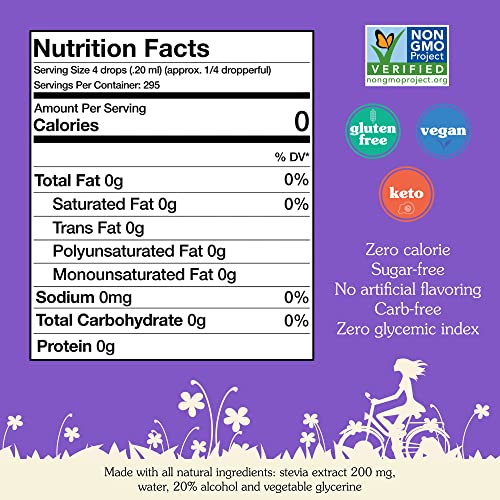 NuNaturals Clear Extract Stevia, Plant-Based Sweetener for Diabetics, Plastic Bottle, 2 oz
| NuNaturals Clear Extract S