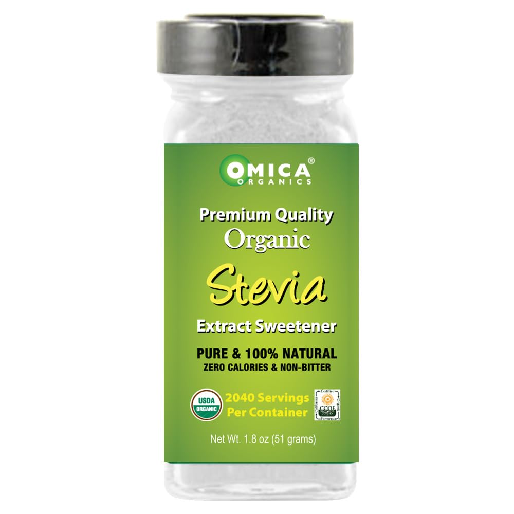 Omica Organics Stevia Extract Sweetener Powder - Natural Sweetener for Diabetics
| Omica Organics Stevia Extract Sweete
