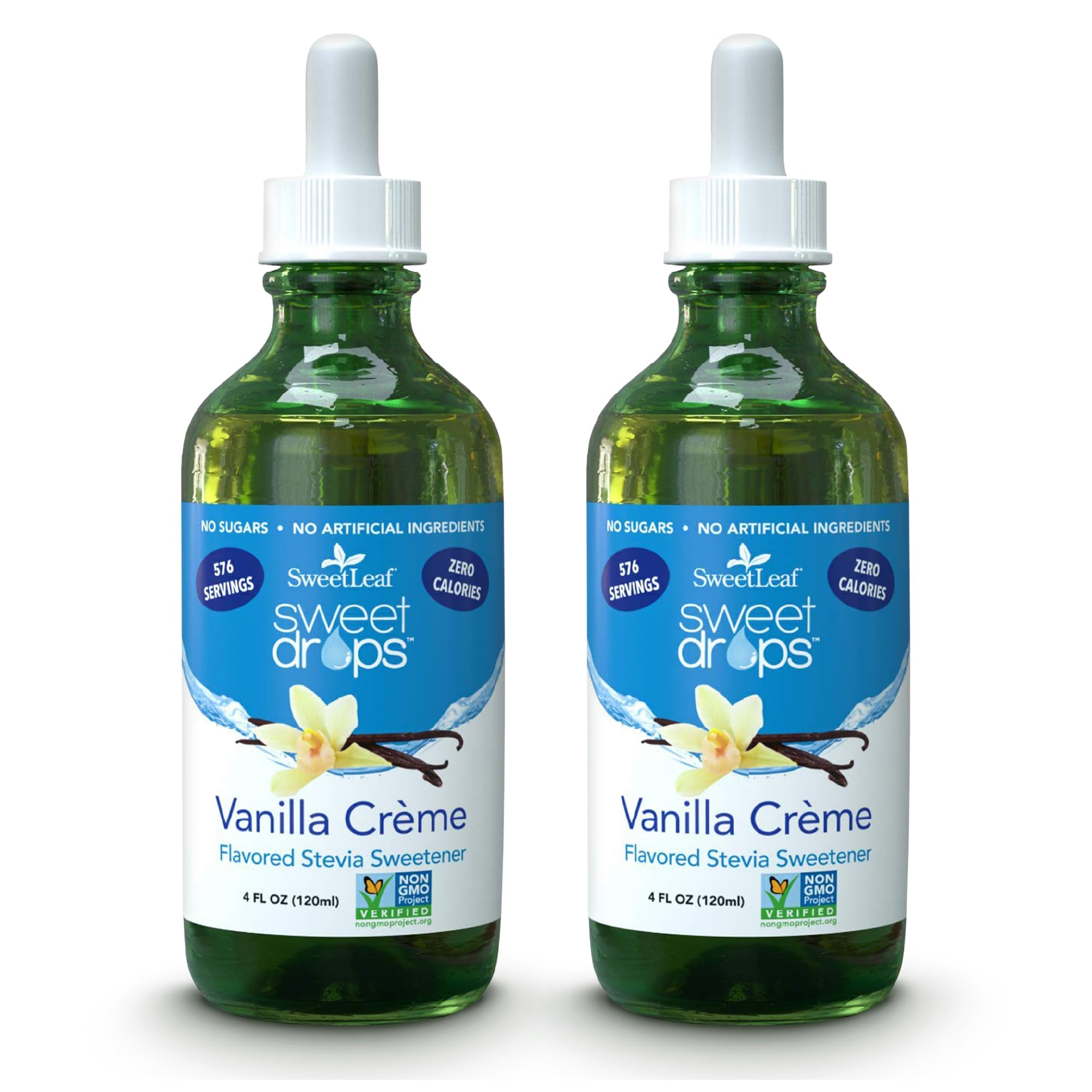 SweetLeaf Sweet Drops - Stevia Liquid Sweetener, Zero Calorie, Keto Friendly, Sugar Alternative - Vanilla Creme, 2 Fl Oz