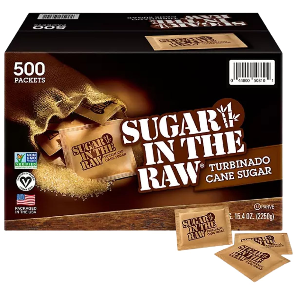 Organic Sugar In The Raw Packets Bulk 500 Ct - Natural Sweetener for Tea Lovers
| Organic Sugar In The Raw Packets Bulk