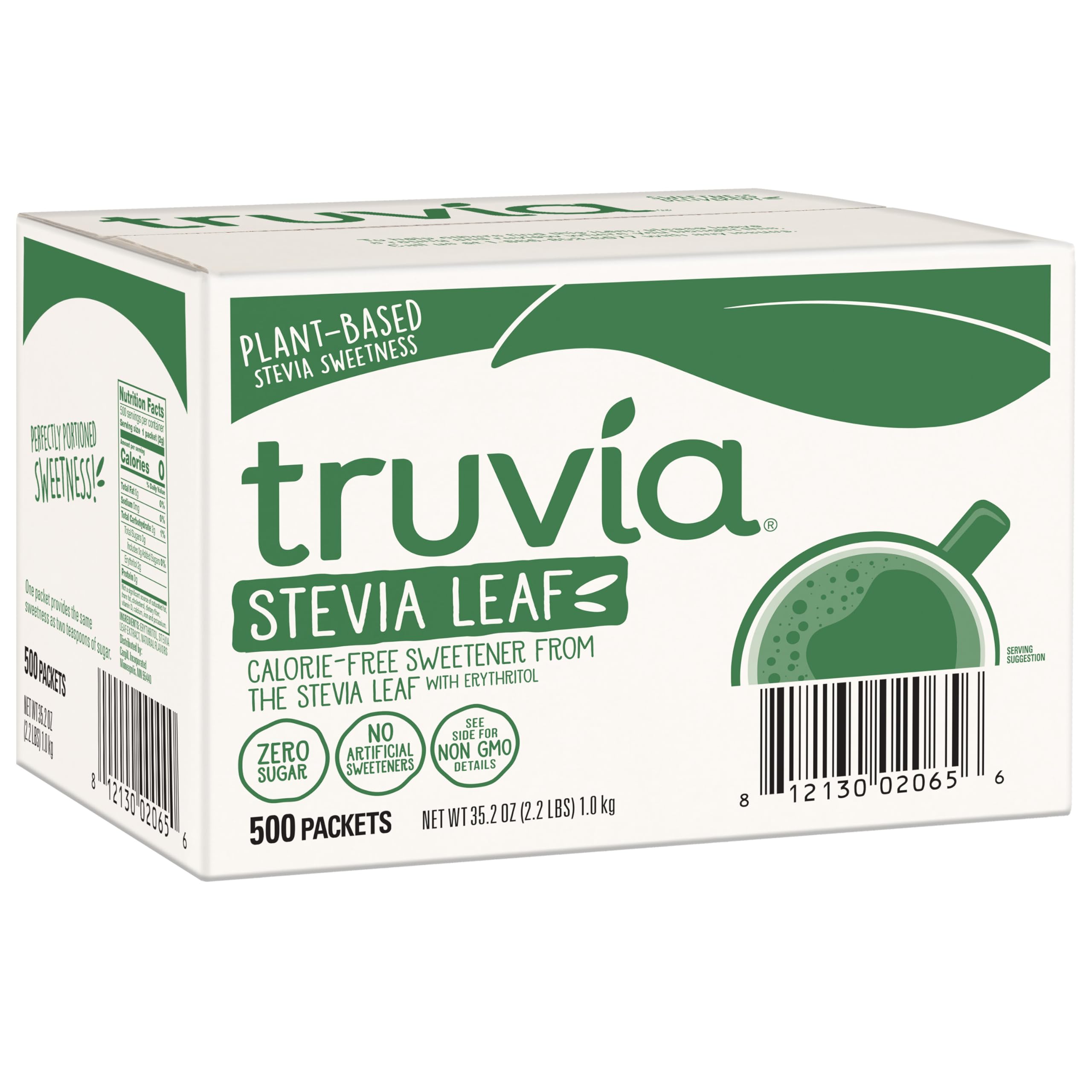 Truvia Original Calorie-Free Sweetener from Stevia Leaf, 35.25 oz Box, 500 Count (Pack of 1)  
Truvia Original Calorie-F